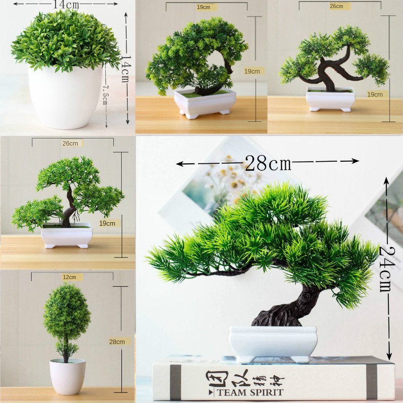 Bonsai Garden Sushi - New Green Artificial Plants Bonsai Small